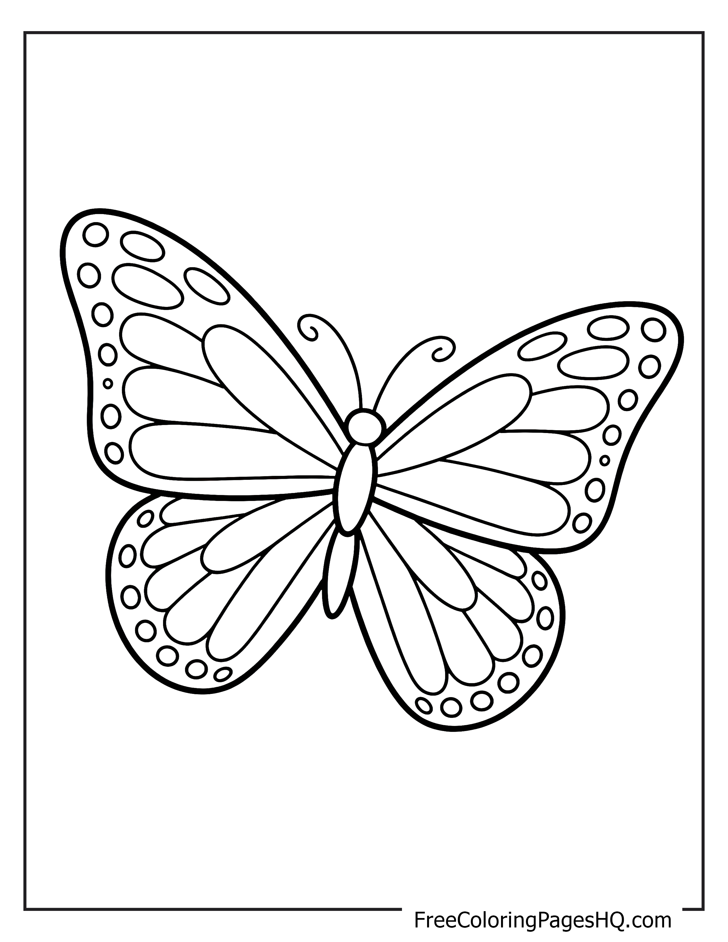 Illustration of a butterfly with ornate wing designs.
